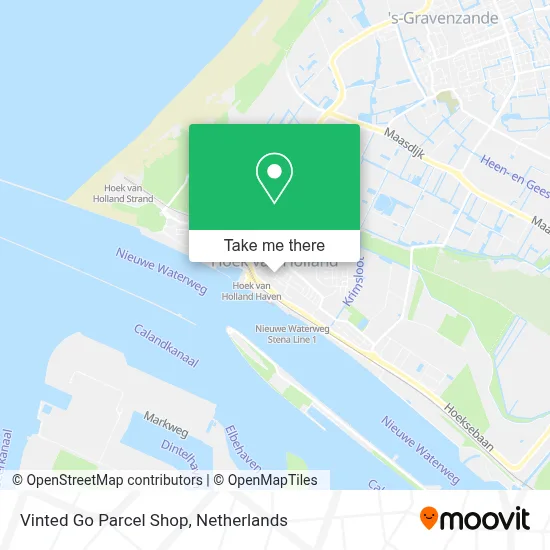 Vinted Go Parcel Shop map