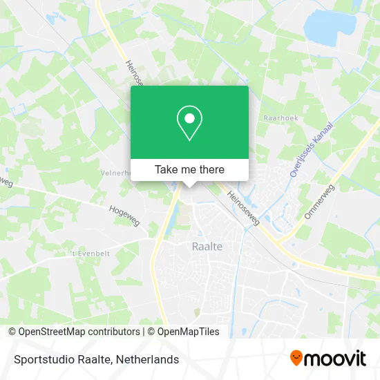 Sportstudio Raalte map