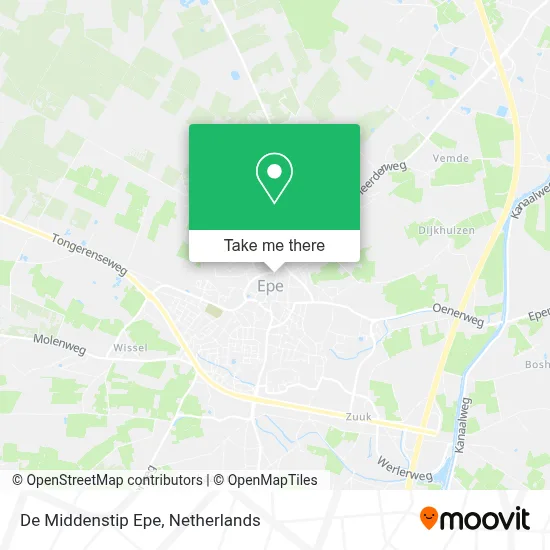 De Middenstip Epe map