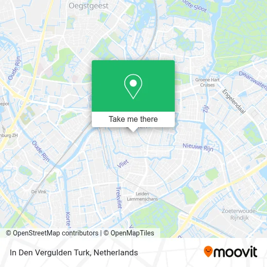 In Den Vergulden Turk Karte