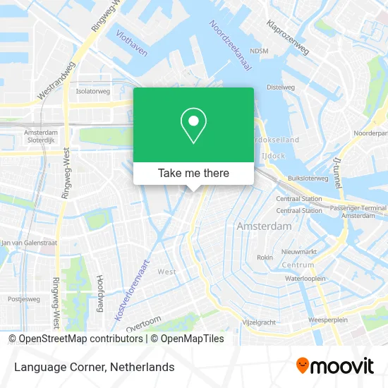Language Corner map