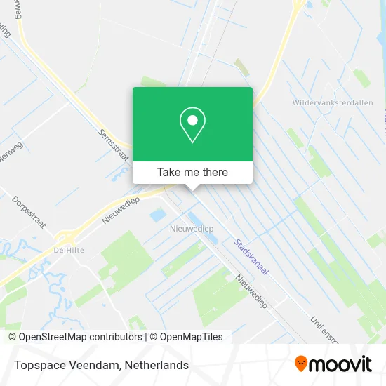 Topspace Veendam map