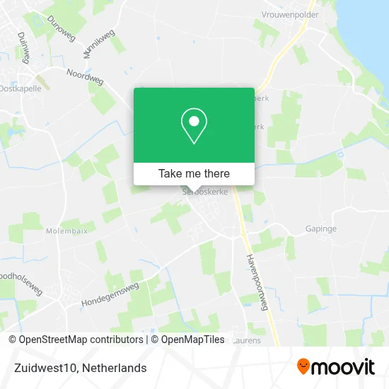Zuidwest10 map