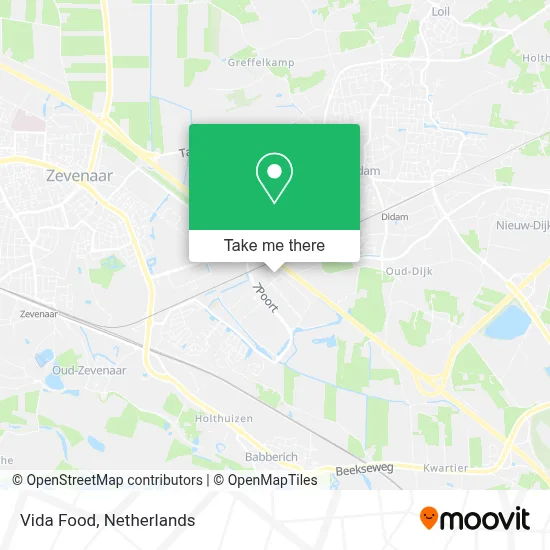 Vida Food map
