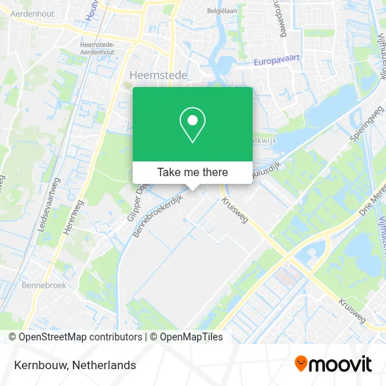 Kernbouw map