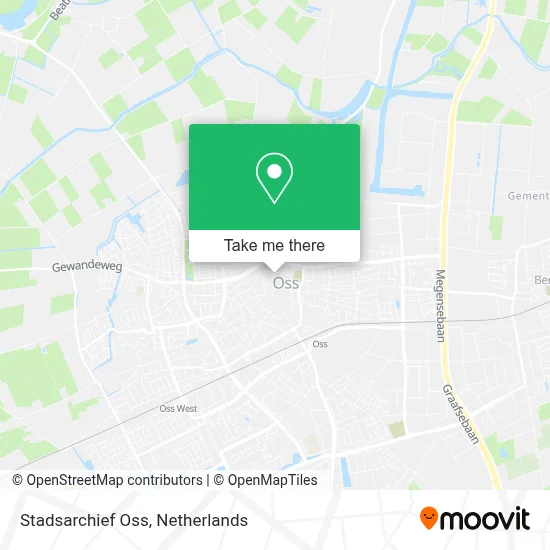 Stadsarchief Oss map