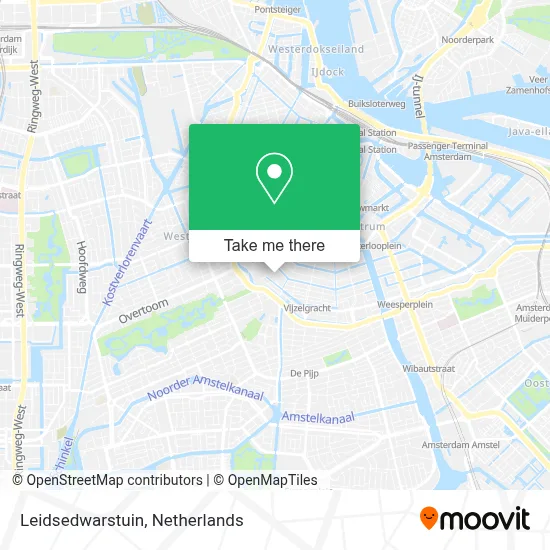 Leidsedwarstuin map