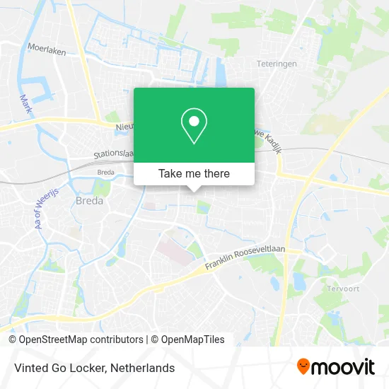 Vinted Go Locker map