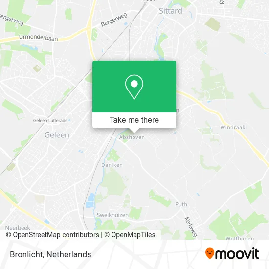 Bronlicht map