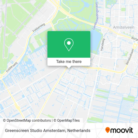 Greenscreen Studio Amsterdam map