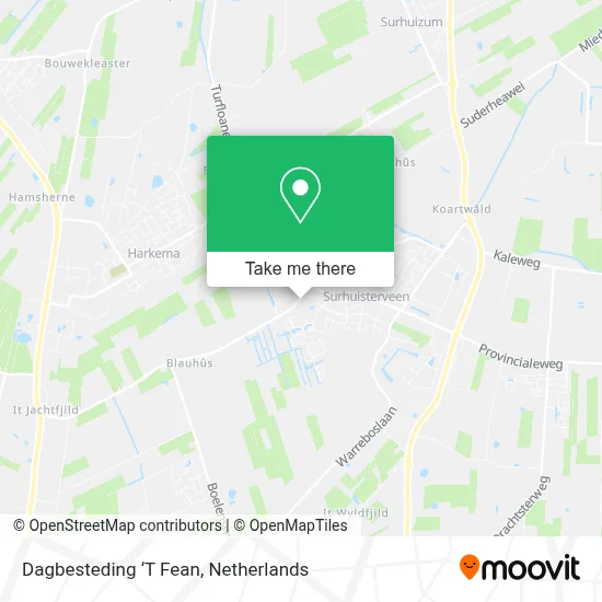 Dagbesteding ‘T Fean map