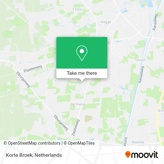 Korte Broek map