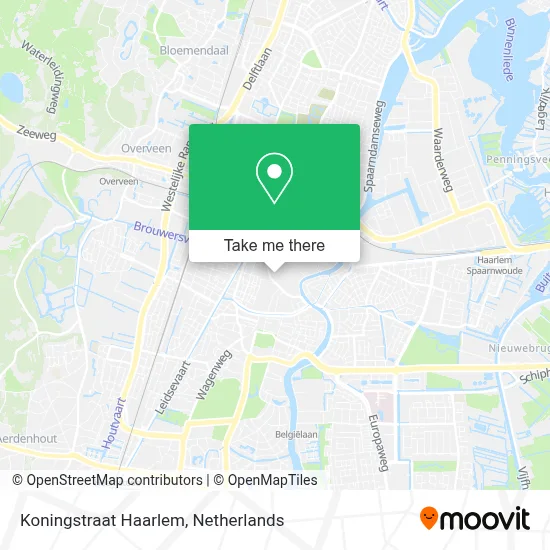 Koningstraat Haarlem map