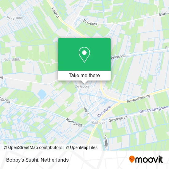 Bobby's Sushi map