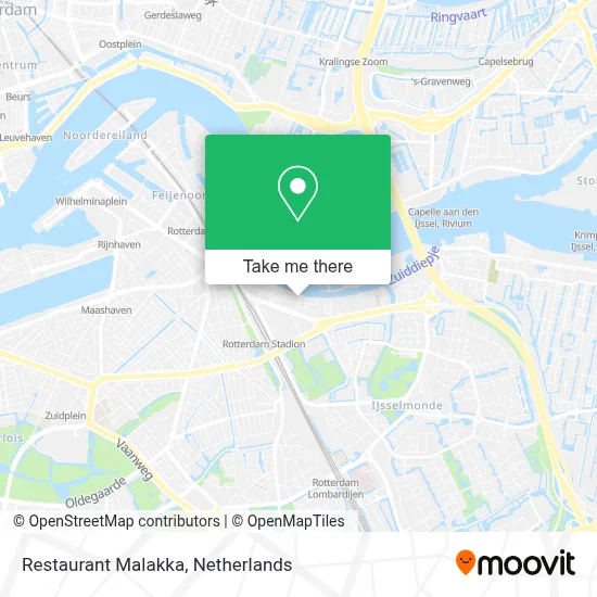 Restaurant Malakka map