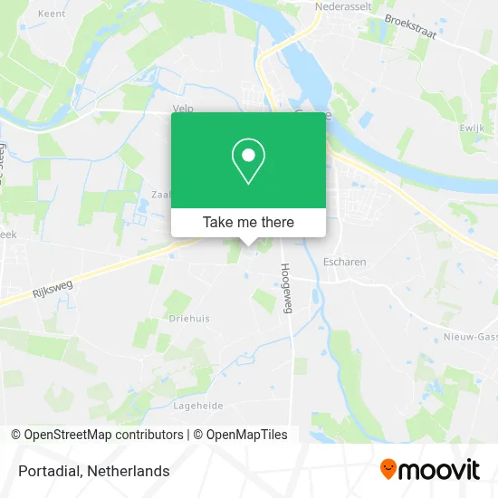 Portadial map