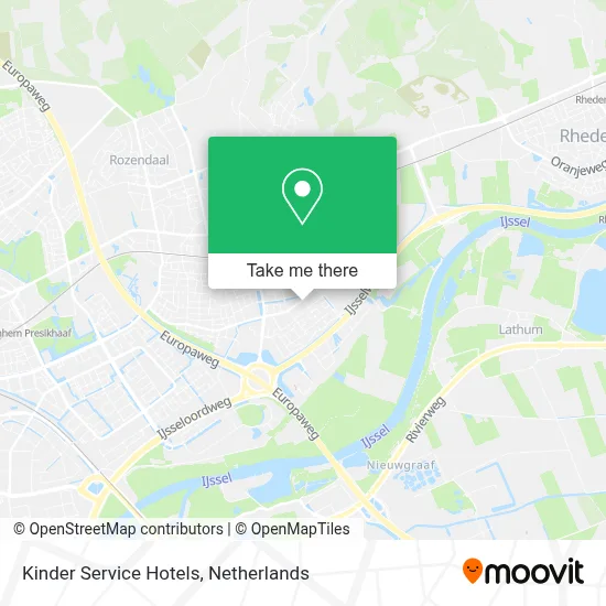 Kinder Service Hotels map