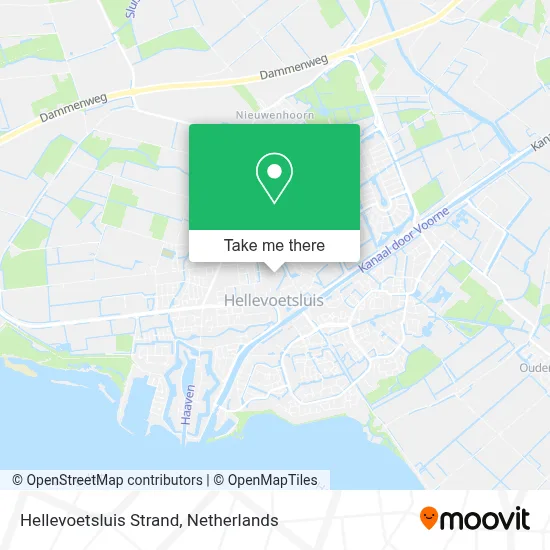 Hellevoetsluis Strand map