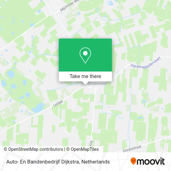 Auto- En Bandenbedrijf Dijkstra map