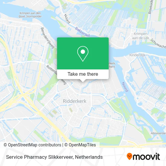 Service Pharmacy Slikkerveer map