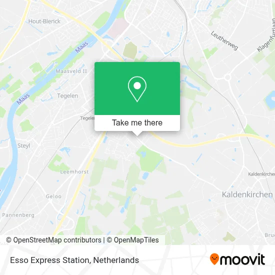 Esso Express Station map