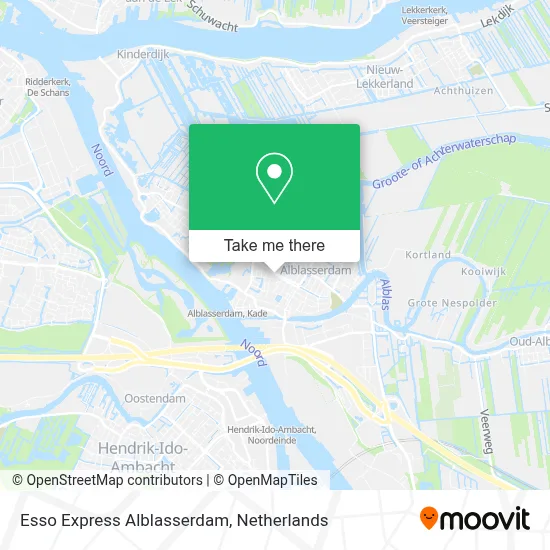 Esso Express Alblasserdam map