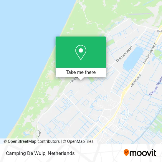 Camping De Wulp map