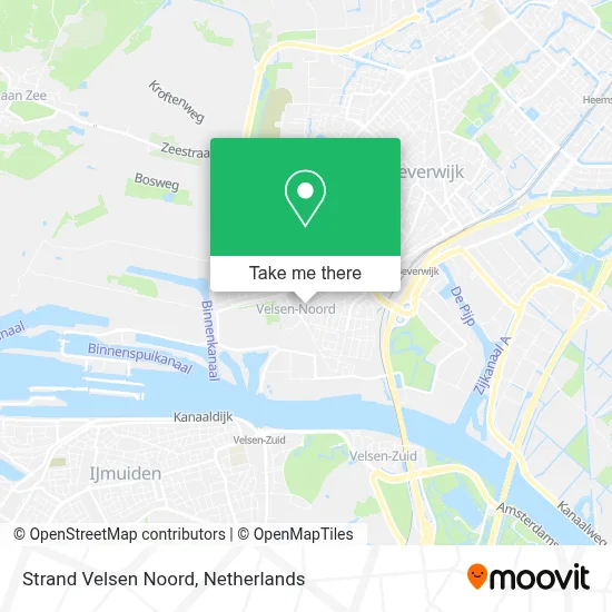 Strand Velsen Noord map