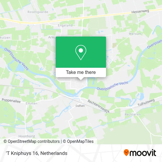 'T Kniphuys 16 map