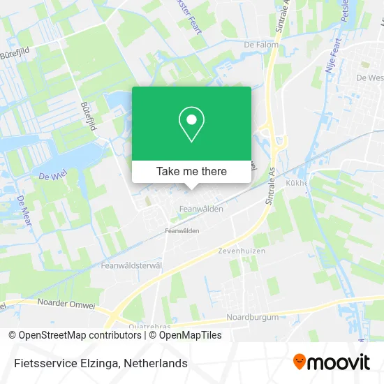 Fietsservice Elzinga map