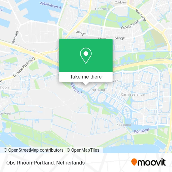 Obs Rhoon-Portland Karte