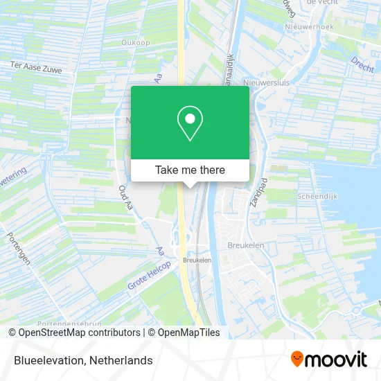 Blueelevation map