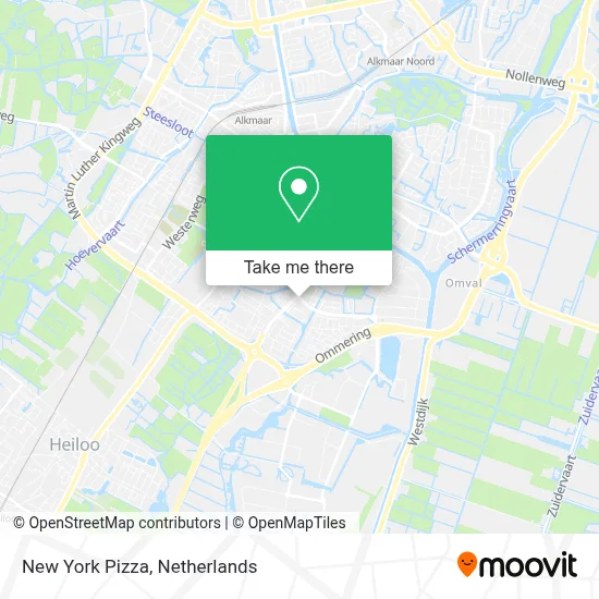 New York Pizza map