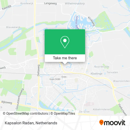 Kapsalon Radan map