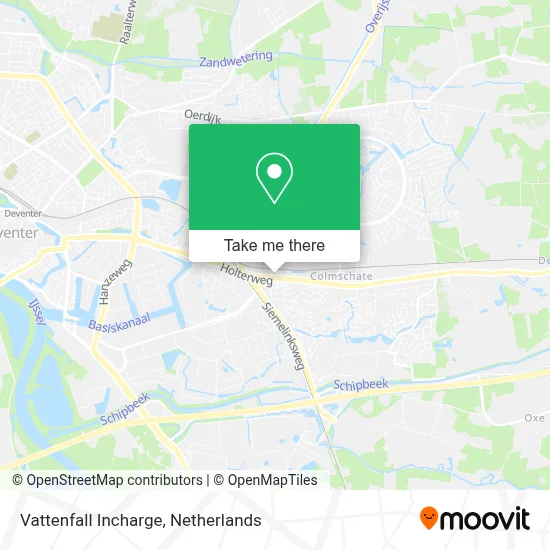 Vattenfall Incharge map