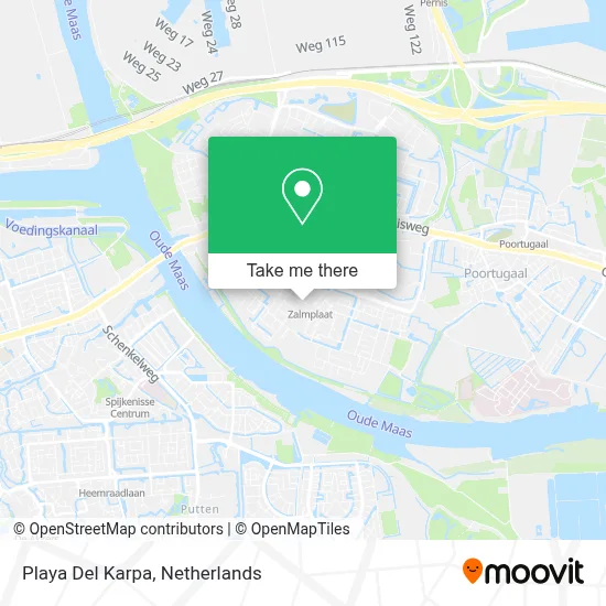 Playa Del Karpa map