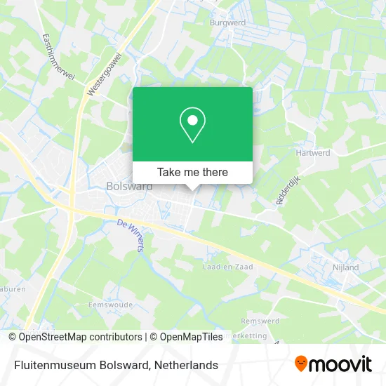 Fluitenmuseum Bolsward map