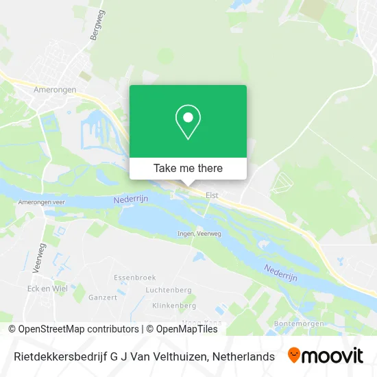 Rietdekkersbedrijf G J Van Velthuizen map