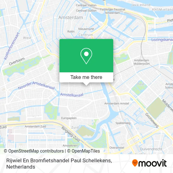 Rijwiel En Bromfietshandel Paul Schellekens map