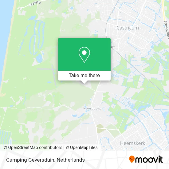 Camping Geversduin map