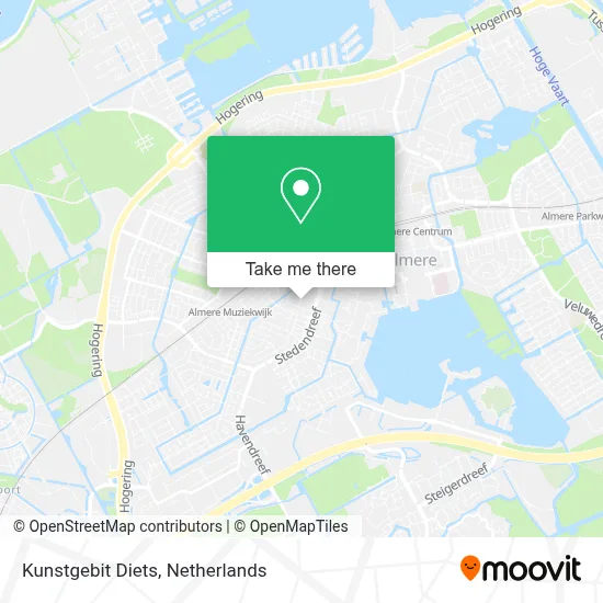 Kunstgebit Diets map