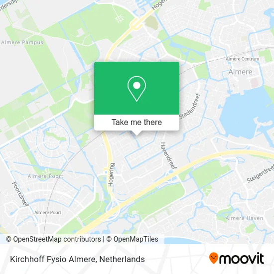 Kirchhoff Fysio Almere map