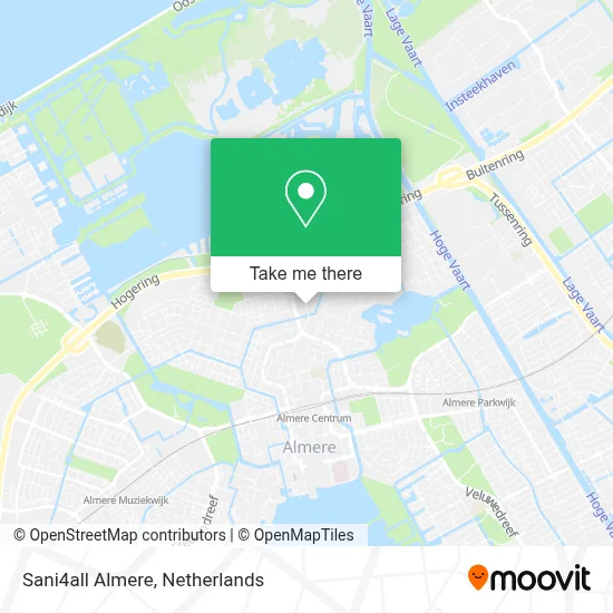Sani4all Almere map