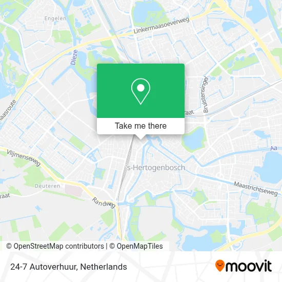 24-7 Autoverhuur map