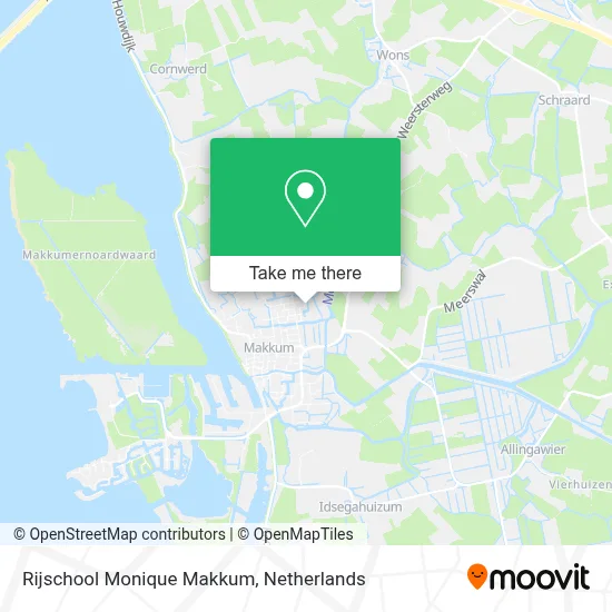 Rijschool Monique Makkum Karte