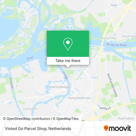 Vinted Go Parcel Shop Karte