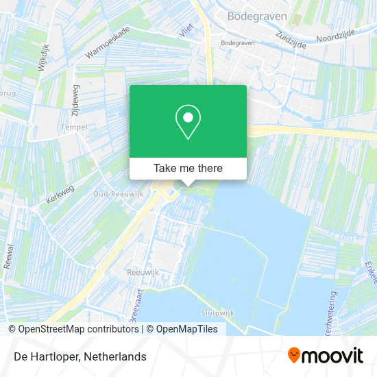 De Hartloper map