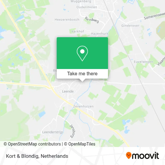 Kort & Blondig map