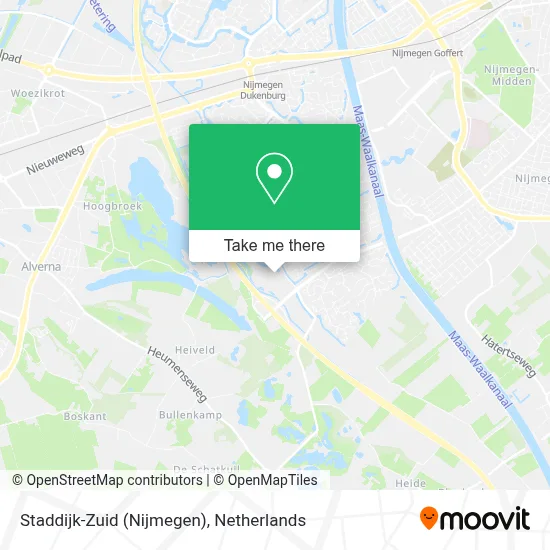 Staddijk-Zuid (Nijmegen) map