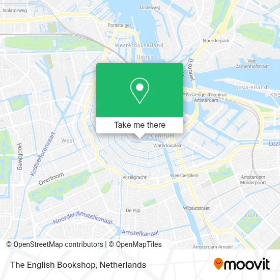 The English Bookshop map